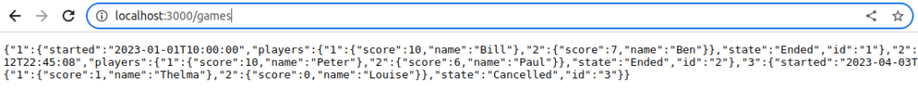 Chrome: http://localhost:3000/games